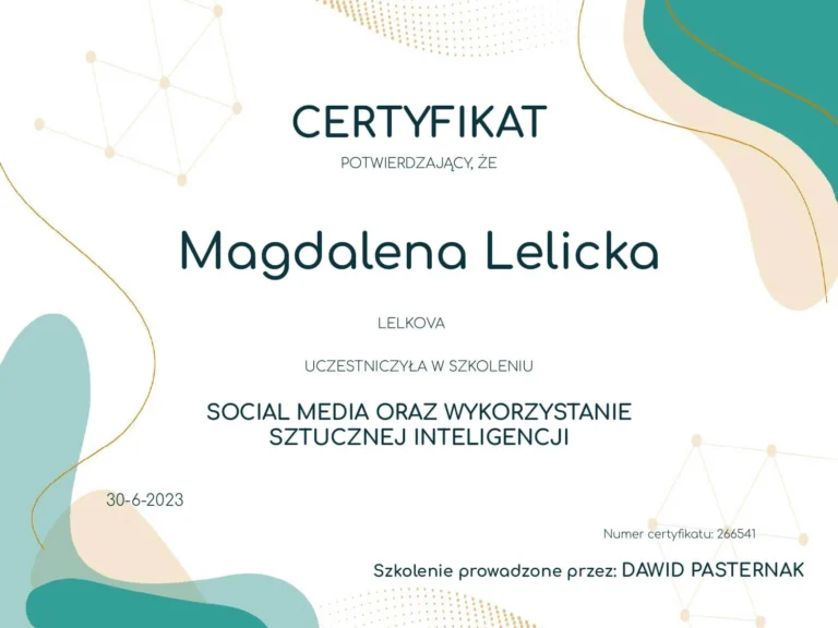certyfikat-magdalena-lelicka